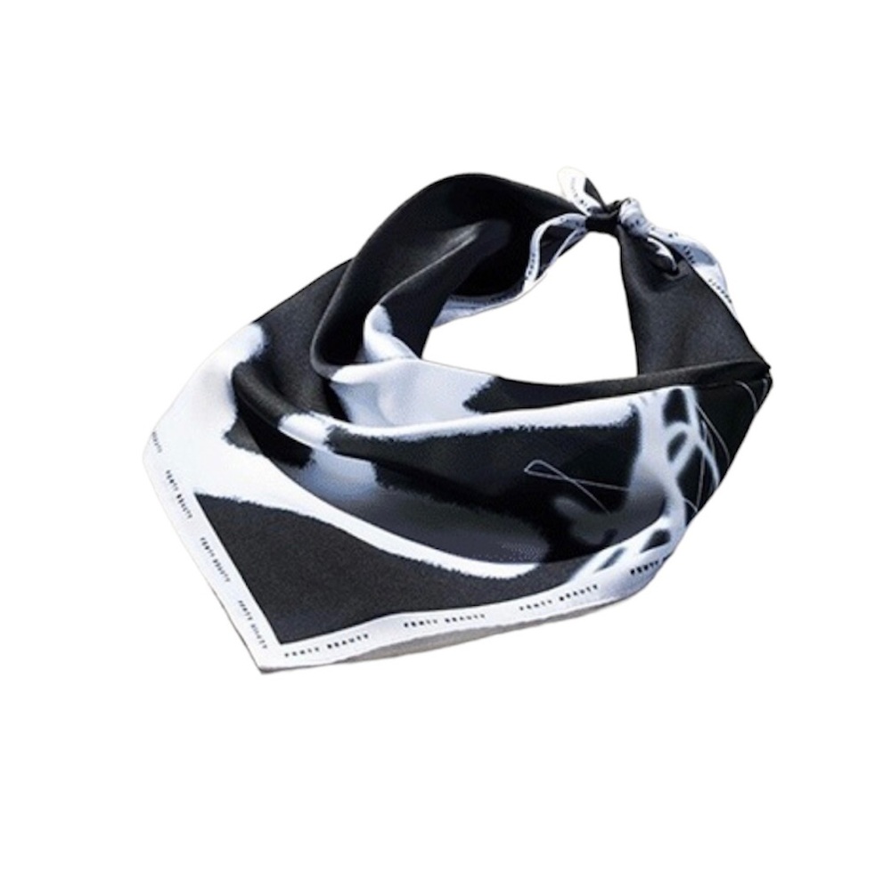 Fenty Beauty Black/White Square Scarf Bandana